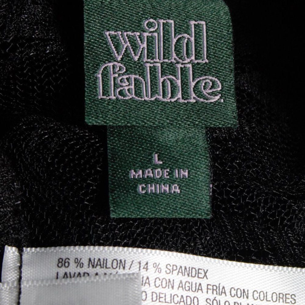Wild Fable Lace Long Sleeve Sheer Top Women L - Picture 8 of 11